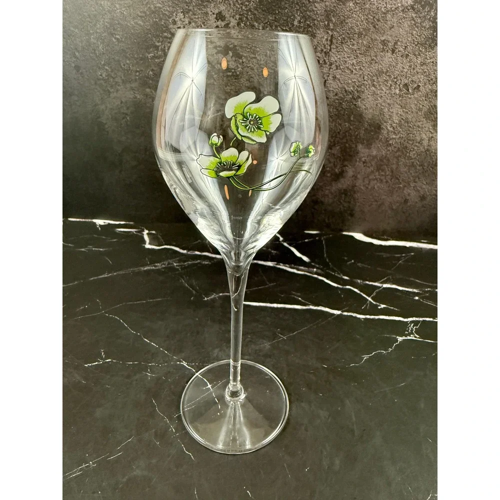 Perrier-Jouet Belle Epoque Tasting Champagne Glass Tulip Style 8 1/2in Tall